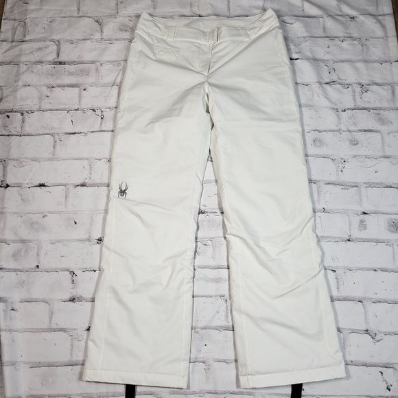 SPYDER White Winner Snow Ski Cold Weather Sports Pants Size 12 - Picture 2 of 7